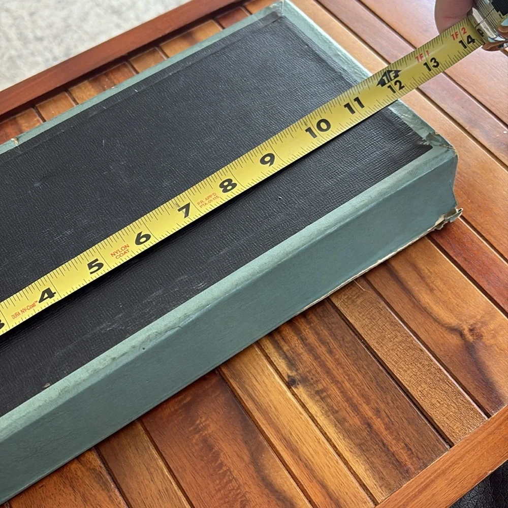 Vintage Blue Green Dresser Box